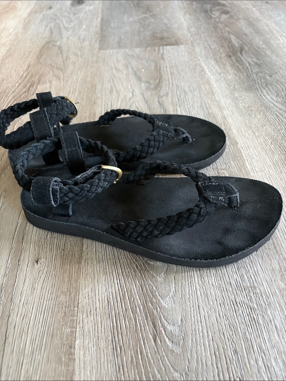 Teva Women’s Black Braided Strap Sandals